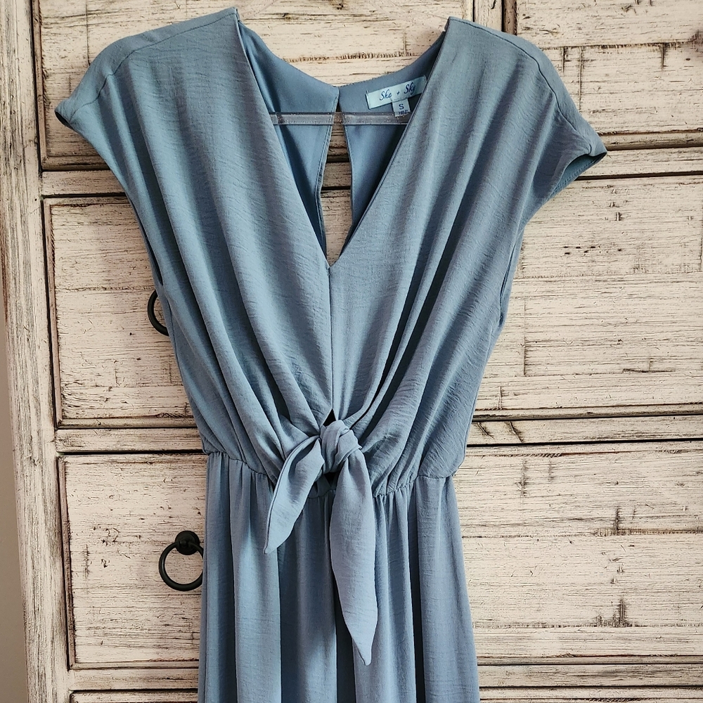 She + Sky Blue Elegant Jumpsuit
